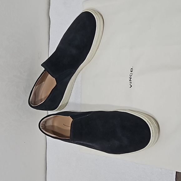 Vince Warwick Suede Sneakers Size 10 - Picture 4 of 12